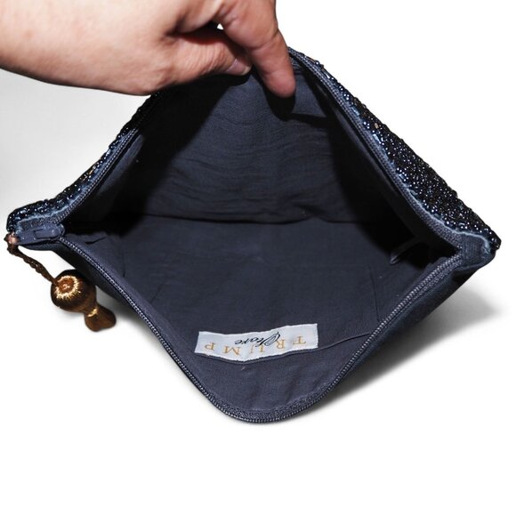 Trump Store "Wine" Glass Beaded Clutch Bag - RARE - Picture 4 of 9